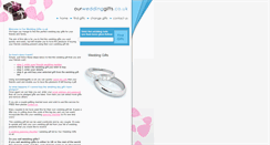 Desktop Screenshot of ourweddinggifts.co.uk