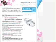 Tablet Screenshot of ourweddinggifts.co.uk